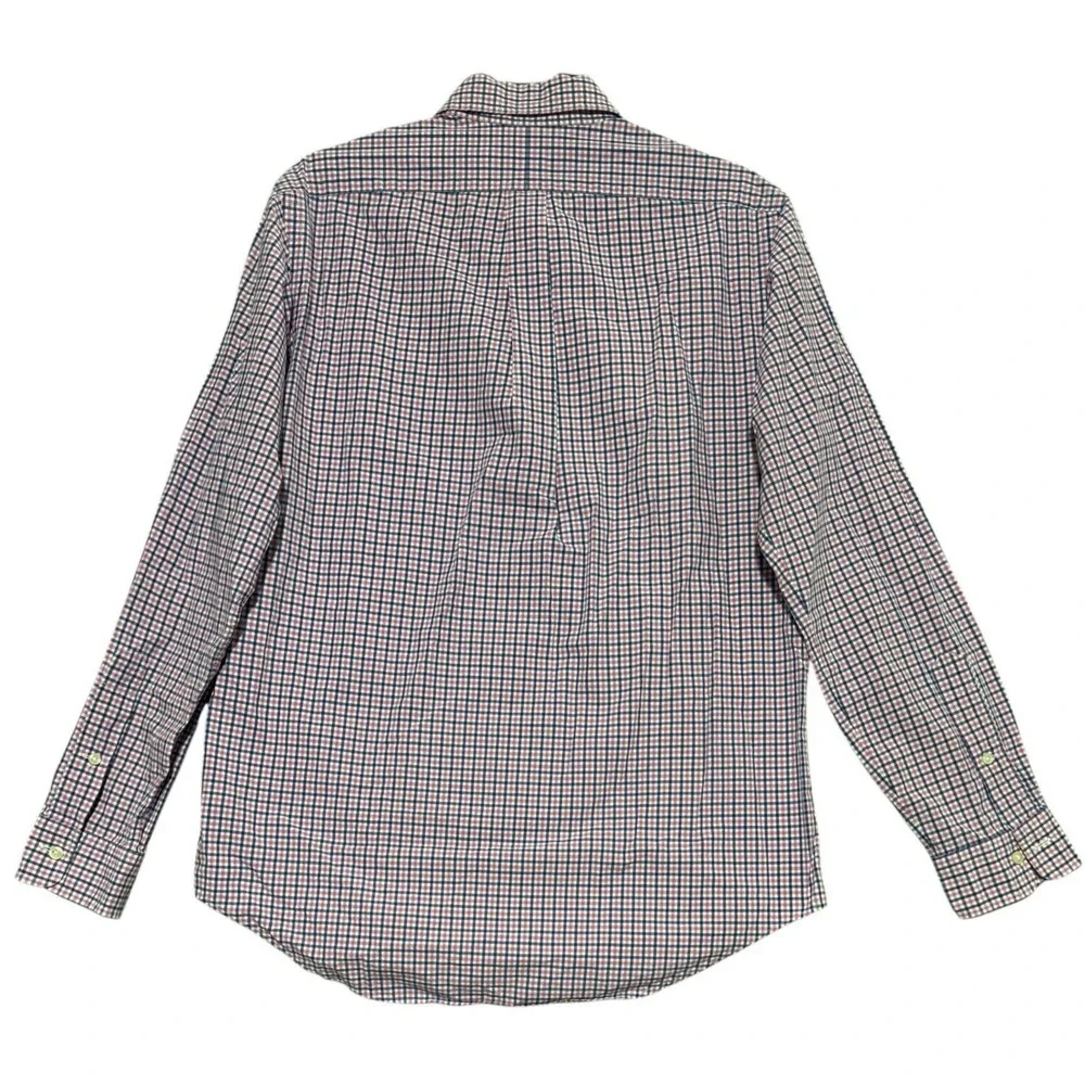 Polo Ralph Lauren Button up Shirt Gingham Check Mens Medium 100% Cotton